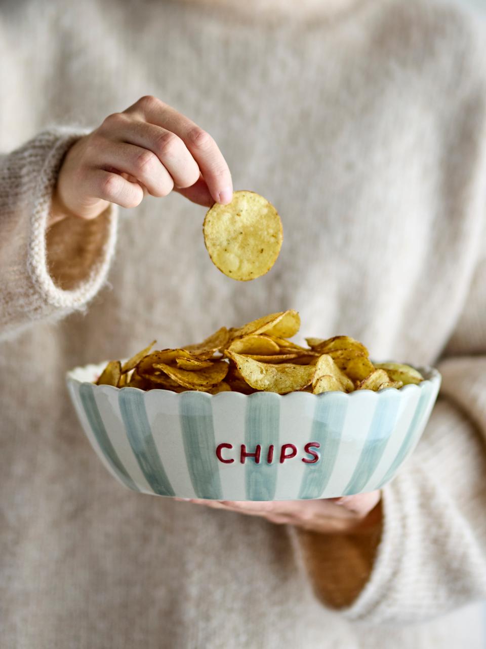 Chip Schale, Blau, Steingut