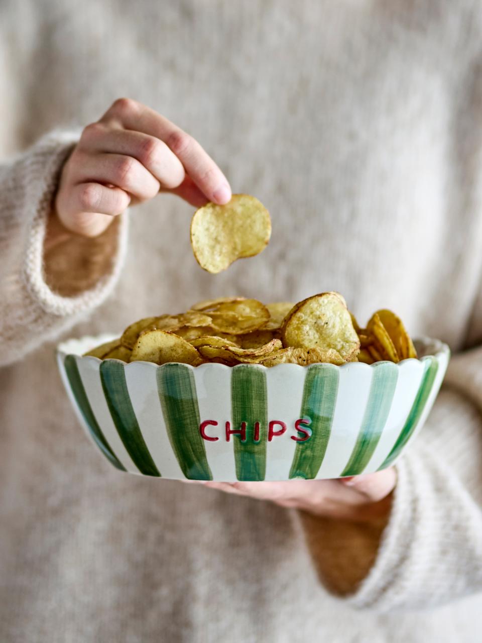 Chip Schale, Grün, Steingut