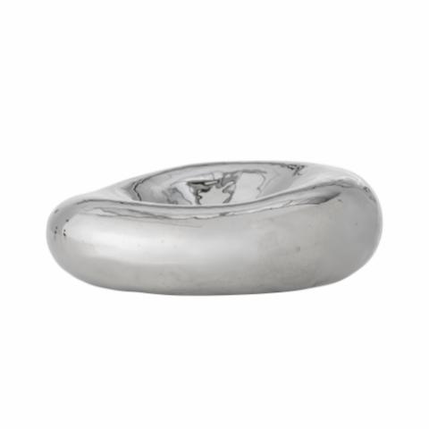 Shine Bowl, Silver, Stoneware