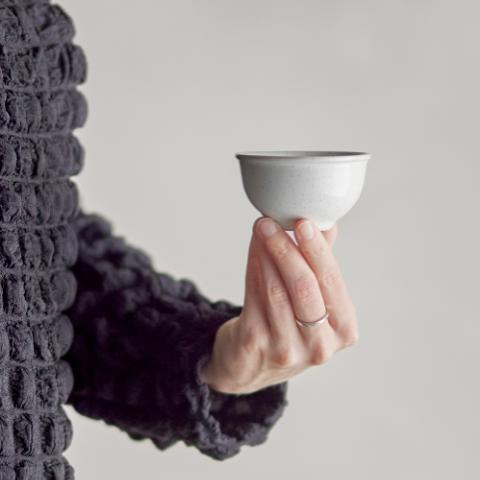 Addison Bol, Blanc, Grès