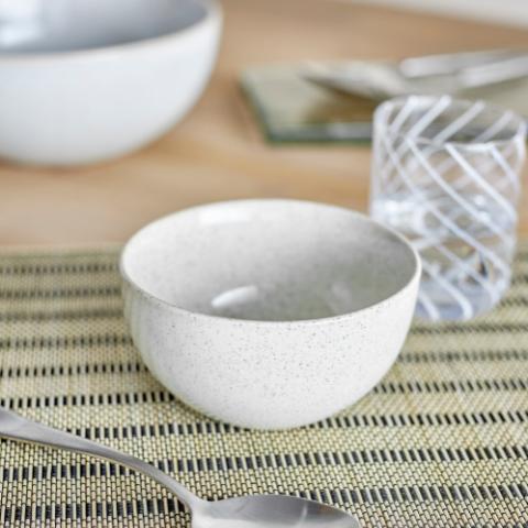 Addison Bol, Blanc, Grès