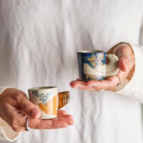 Hezha Espressokop, Blå, Stentøj