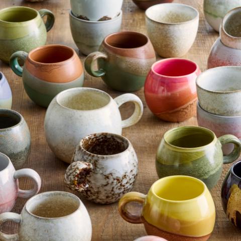 Paula Cup, Brown, Stoneware