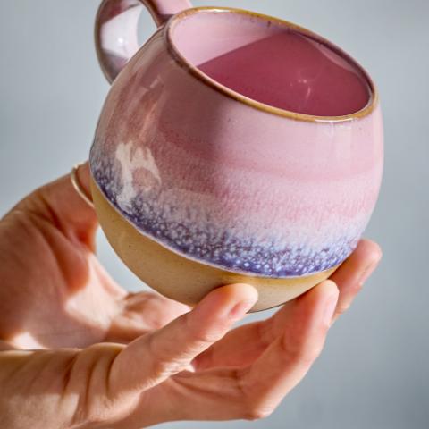 Paula Cup, Rose, Stoneware