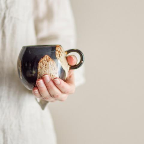 Paula Tasse, Marron, Grès