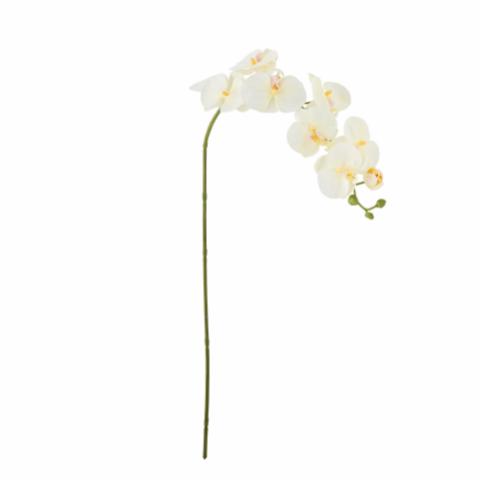 Orchid Stem, White, Artificial Flowers