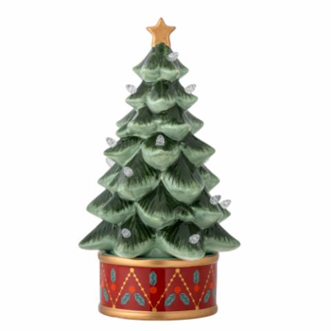 Fannie Déco avec lumière, Verte, Céramique