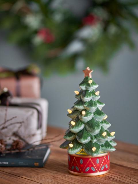 Fannie Déco avec lumière, Verte, Céramique