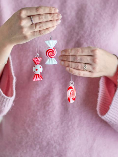 Festive Ornament, Red, Glass