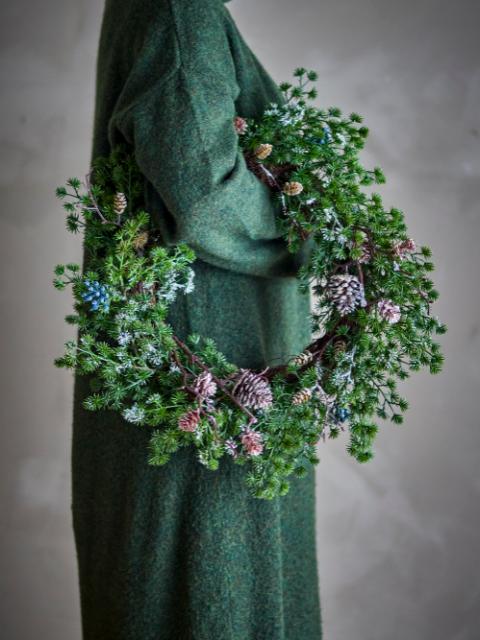 Cedar Krans, Grøn, Kunstige Blomster