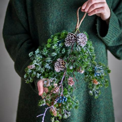 Cedar Deco, Green, Artificial Flowers