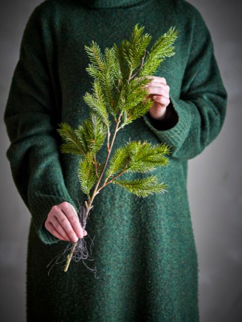 Pine Stilk, Grøn, Kunstige Blomster