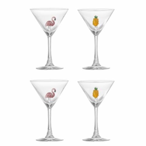 Misa Cocktail Glass, Multipack, Clear, Glass