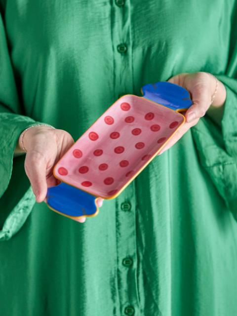 Caramella Servierplatte, Bunt, Steingut