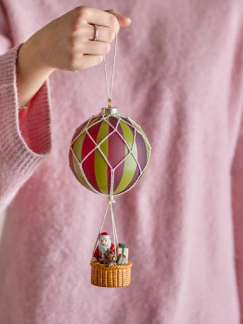 Hettie Ornament, Bunt, Glas