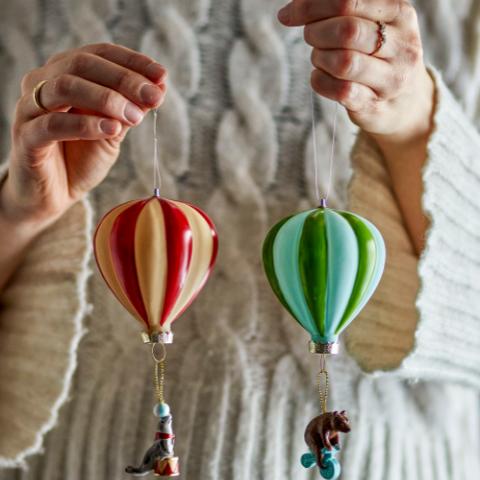 Hettie Ornament, Multifarvet, Glas