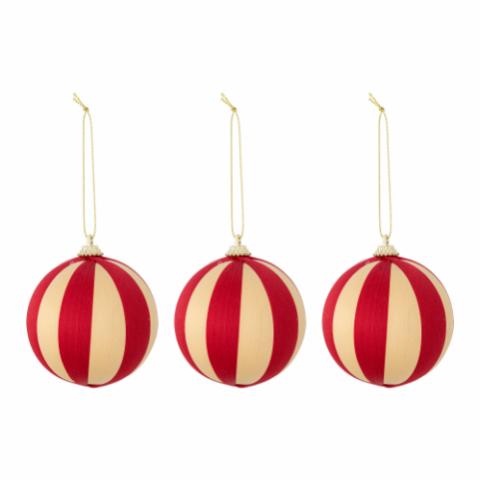 Wynn Ornament, Red, Polyester