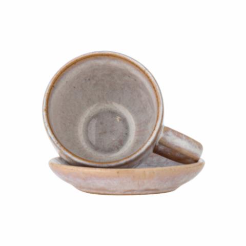 Brenta Cup w/Saucer, Rose, Stoneware