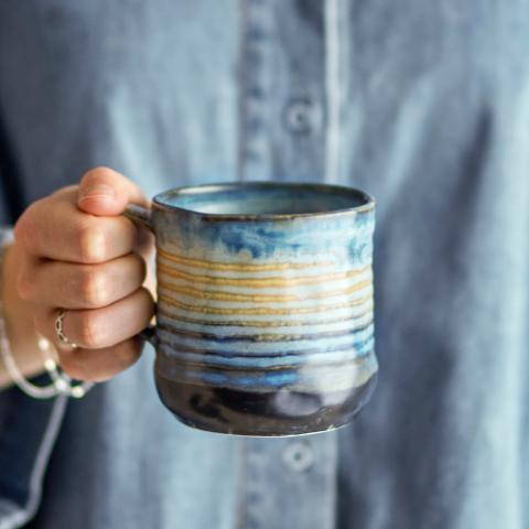 Deana Mug, Multicolore, Grès