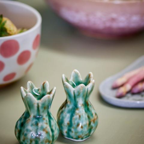 Cyrill Ensemble de sel et poivre, Verte, Grès