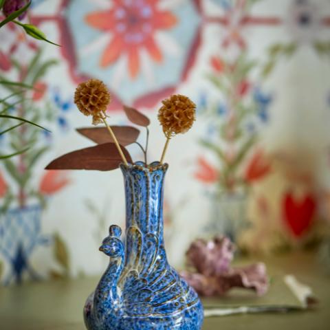 Kali Vase, Bleu, Grès