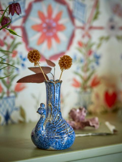 Kali Vase, Blue, Stoneware