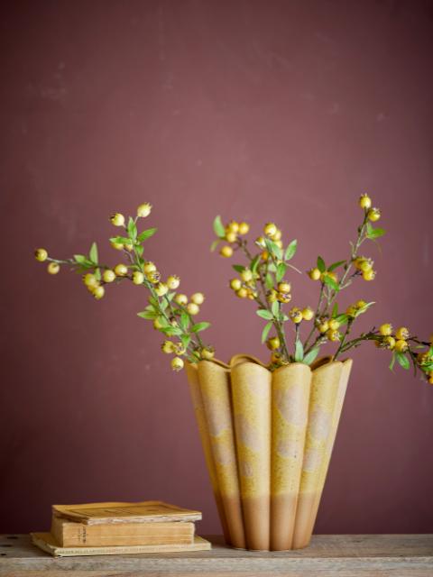 Penn Vase, Yellow, Stoneware