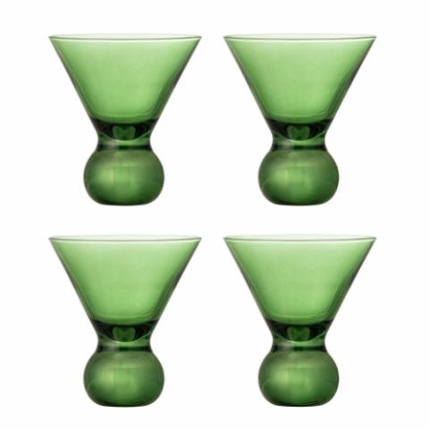 Corliss Verre à cocktail, Verte, Verre