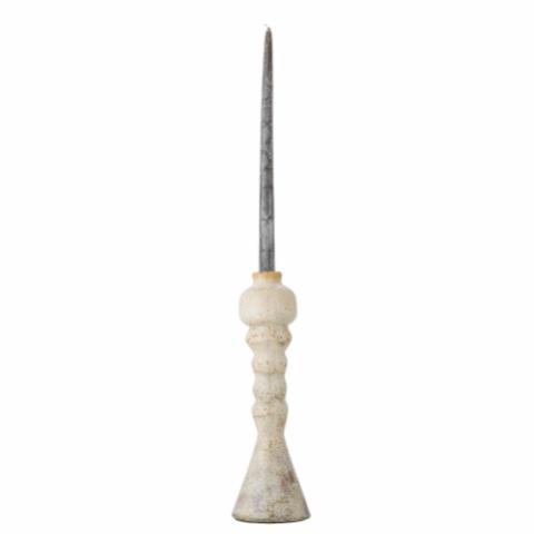 Bancroft Candle Holder, White, Terracotta