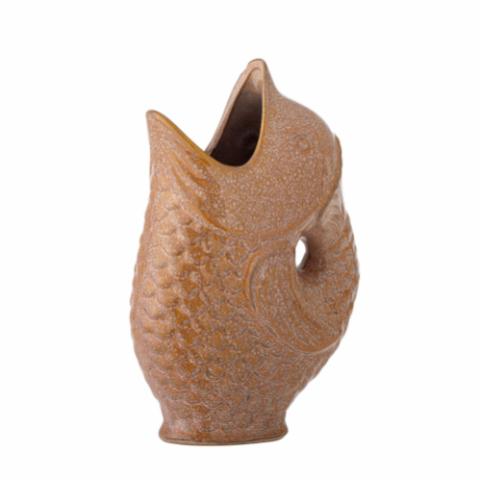 Harvey Vase, Marron, Grès