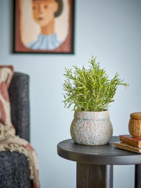 Mayia Flowerpot, Grey, Stoneware