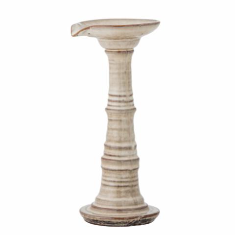 Rigby Candle Holder, Grey, Stoneware