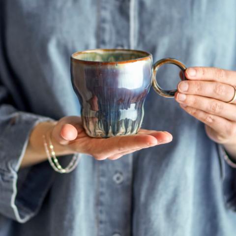 Nigel Mug, Bleu, Grès