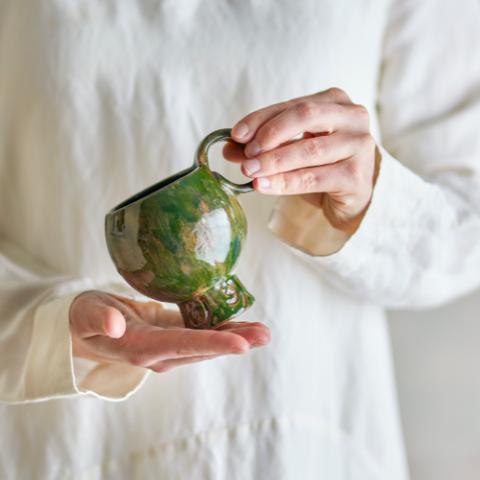 Avonlea Tasse, Verte, Grès