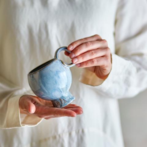 Avonlea Tasse, Bleu, Grès