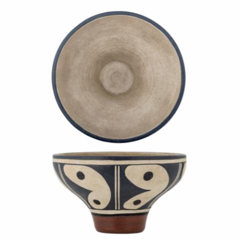Elfrida Bowl, Black, Terracotta