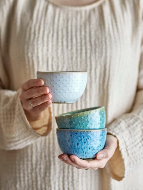 Harriet Bowl, Blue, Stoneware
