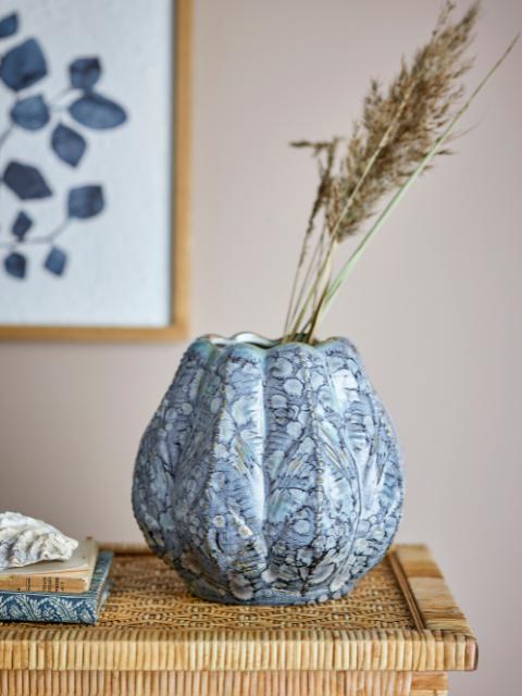 Hetty Vase, Blue, Stoneware
