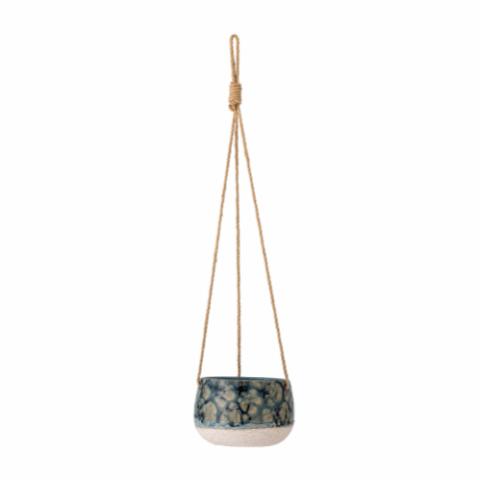 Mowbray Flowerpot, Hanging, Blue, Stoneware