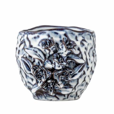 Malina Flowerpot, Blue, Stoneware