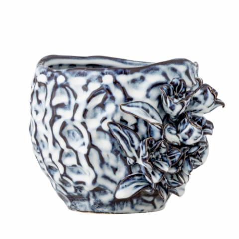 Malina Flowerpot, Blue, Stoneware