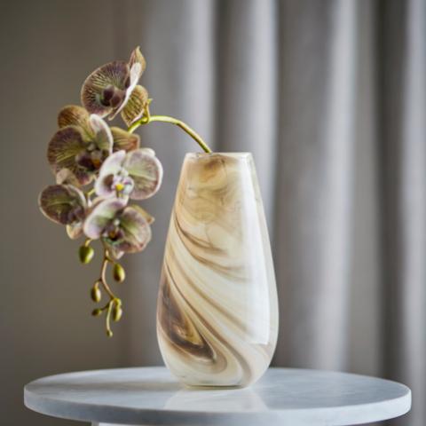 Algar Vase, Marron, Verre