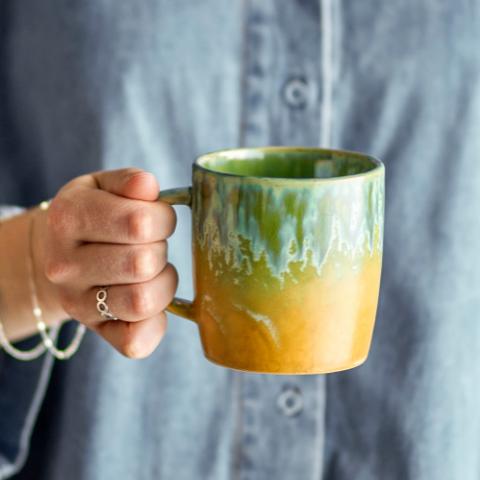 Milani Mug, Verte, Grès