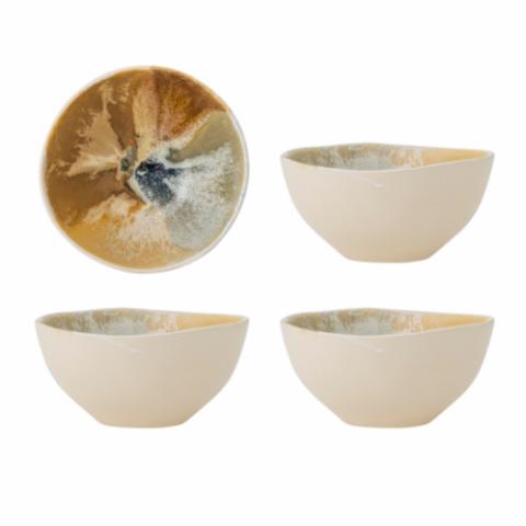 Lacey Bowl, Yellow, Stoneware