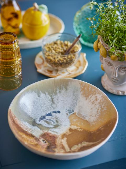 Lacey Bowl, Yellow, Stoneware