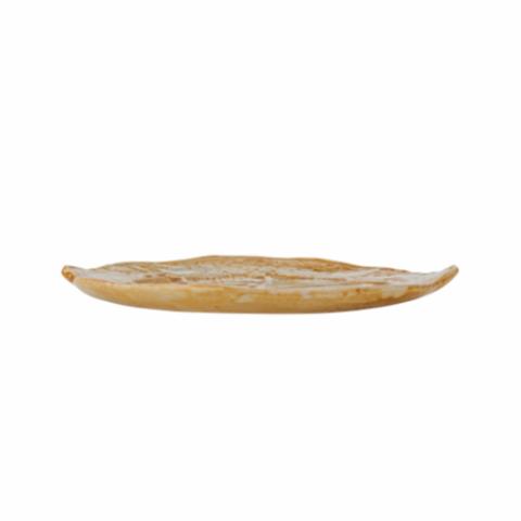 Golda Serving Plate, Brown, Stoneware
