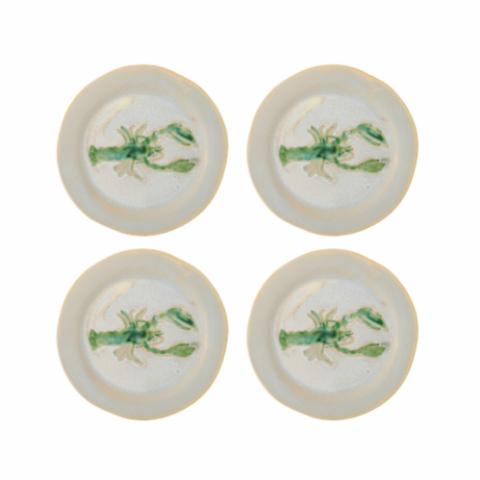 Hadden Plate, Green, Stoneware