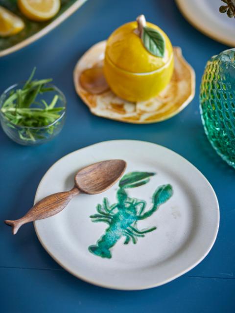 Hadden Plate, Green, Stoneware