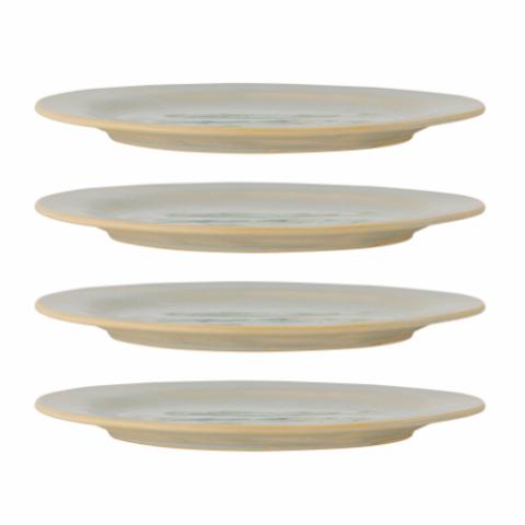 Hadden Plate, Green, Stoneware