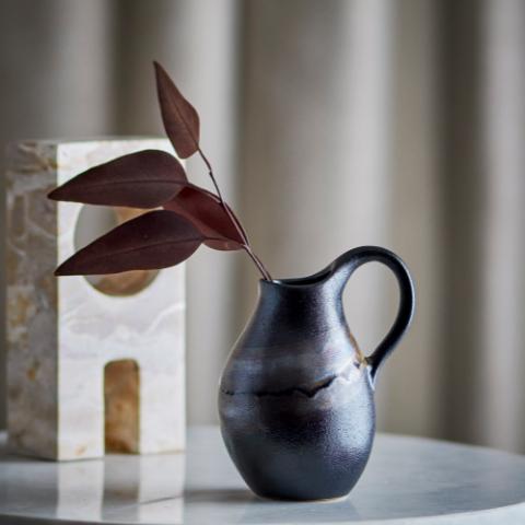 Alvena Vase, Marron, Grès